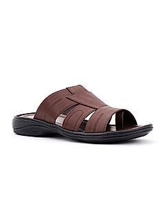 KHADIM Brown Casual Slip On Sandal for Men (1140013)