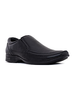 KHADIM British Walkers Black Leather Formal Slip On Shoe for Men (3592376)