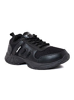 KHADIM Black School Sports Shoes for Boys - 2.5-4.5 yrs (5197586)