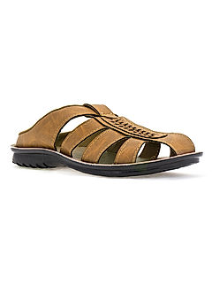 KHADIM Tan Brown Casual Mule Slip On Sandal for Men (5201193)