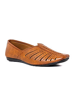 KHADIM Pedro Brown Nagra Jutti Ethnic Shoe for Boys - 5-13 yrs (6150043)