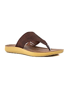 KHADIM Brown Flat Slippers for Women (5201394)