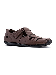 KHADIM Lazard Brown Leather Sandal Shoe for Men (9360124)