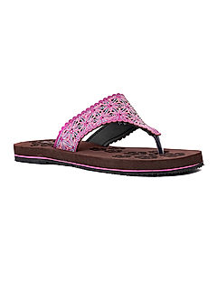 KHADIM Waves Magenta Pink Casual Slippers for Women (7281375)