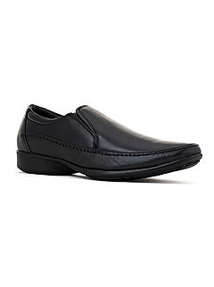 KHADIM British Walkers Black Leather Formal Slip On Shoe for Men (3591226)