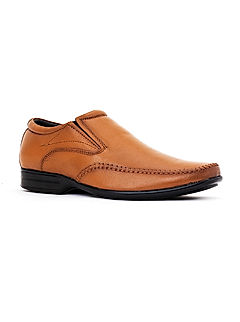 KHADIM British Walkers Brown Leather Formal Slip On Shoe for Men (3592383)