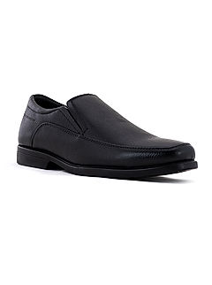 KHADIM British Walkers Black Leather Formal Slip On Shoe for Men (4832656)
