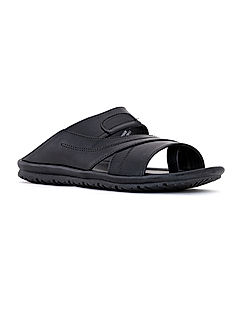 KHADIM Black Casual Slip On Sandal for Men (1140056)