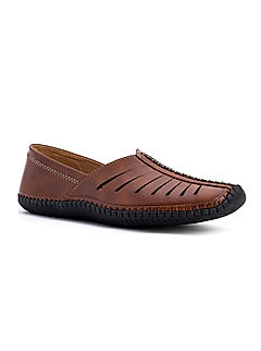 KHADIM Lazard Brown Nagra Jutti Ethnic Shoe for Men (5240643)