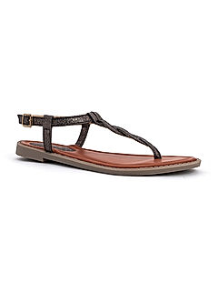 KHADIM Cleo Grey Flat Sandal for Women (6537402)
