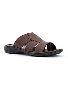 KHADIM Brown Casual Slip On Sandal for Men (1140013)
