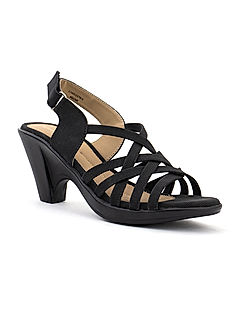 KHADIM Black High Heel Sandal for Women (2740526)