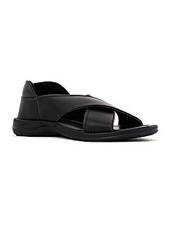 KHADIM Black Casual Peshawari Slip On Sandal for Men (3811086)