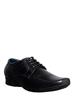 KHADIM Black Leather Formal Derby Shoe for Men (4532286)