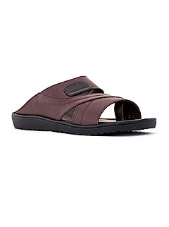 KHADIM Brown Casual Slip On Sandal for Men (1140054)