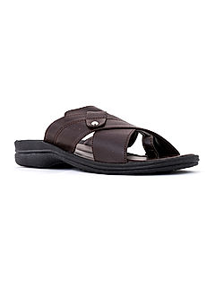 KHADIM Brown Casual Slip On Sandal for Men (1147584)