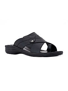 KHADIM Black Casual Slip On Sandal for Men (1147586)