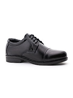 KHADIM Black Leather Formal Derby Shoe for Men (5180346)