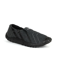 KHADIM Pro Black Slip On Canvas Shoe for Men (3901416)