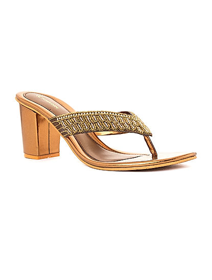 Slip on heel sandals deals
