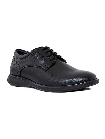 Buy Heels County Black Genuine Leather Formal Shoes for Men - 6 UK at  Amazon.in