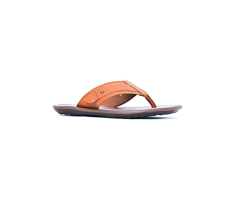 KHADIM Tan Brown Casual Flip Flops for Men (1518673)