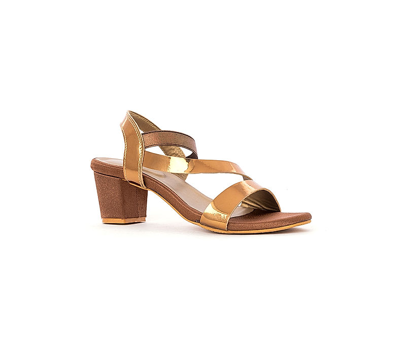 KHADIM Cleo Copper Brown Block Heel Slingback Sandal for Women (1741904)