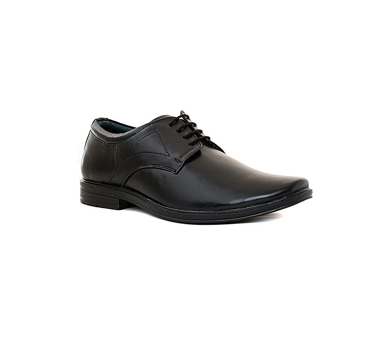 KHADIM Black Leather Formal Derby Shoe for Men (2593386)