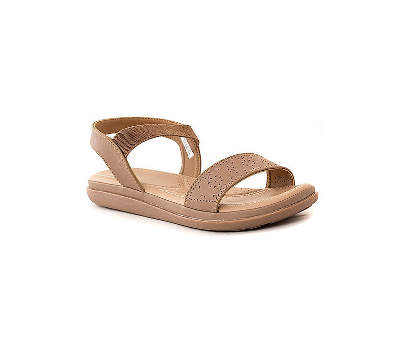 KHADIM Softouch Beige Flat Slingback Sandal for Women (2661522)