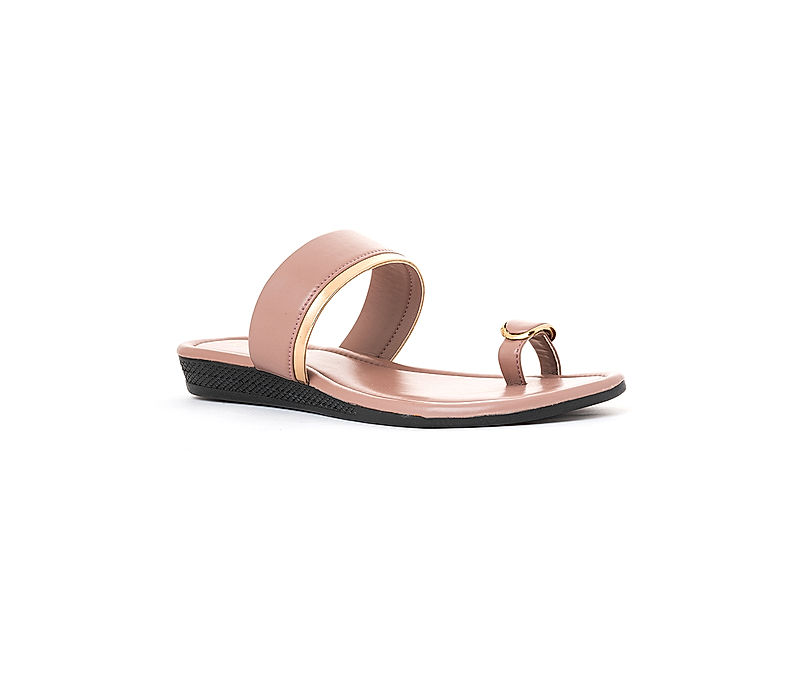 KHADIM Pink Flat Slip On Sandal for Women (3603485)