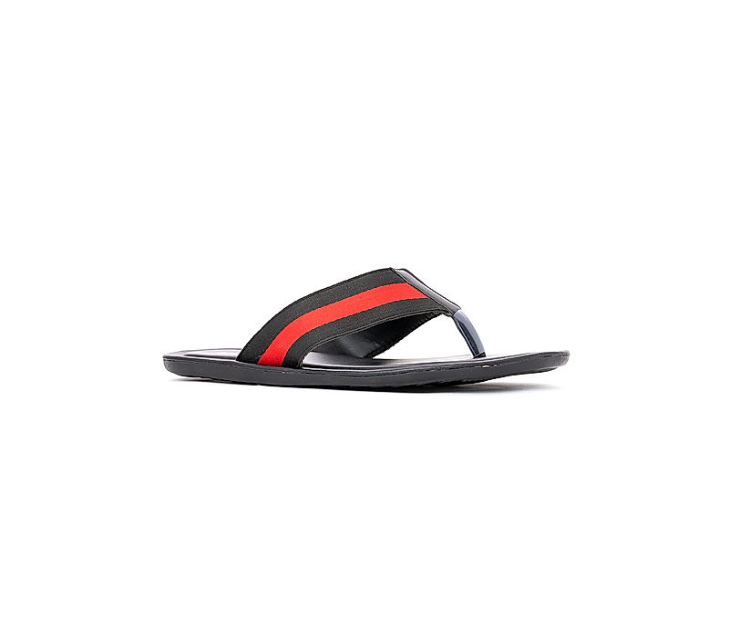 KHADIM Black Casual Flip Flops for Men (5150566)