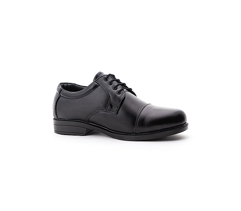 KHADIM Black Leather Formal Derby Shoe for Men (5180346)