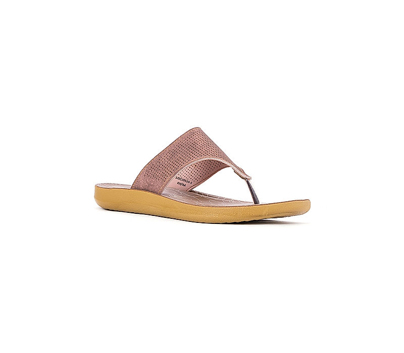 KHADIM Pink Flat Slippers for Women (5201395)