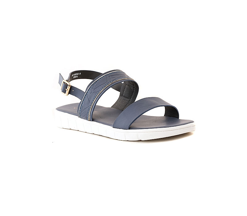 KHADIM Cleo Blue Flat Sandal for Women (5611009)