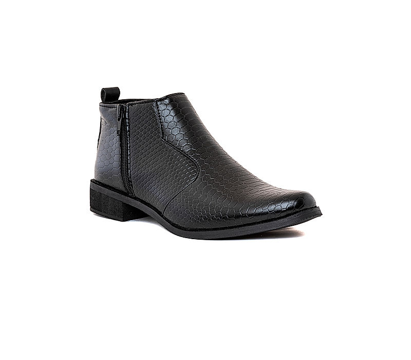 KHADIM Pedro Black Casual Dress Boots for Boys - 8-13 yrs (6150276)