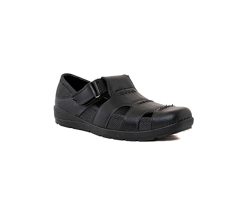 KHADIM Black Washable Sandal Shoe for Men (6540256)