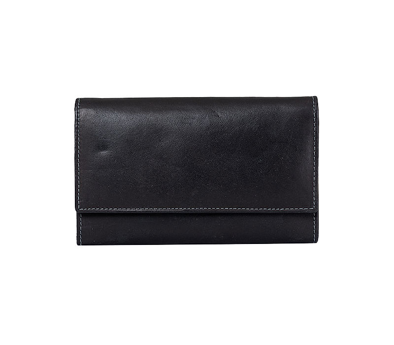 Khadim Black Clutch Bag Wallet for Women (6740256)