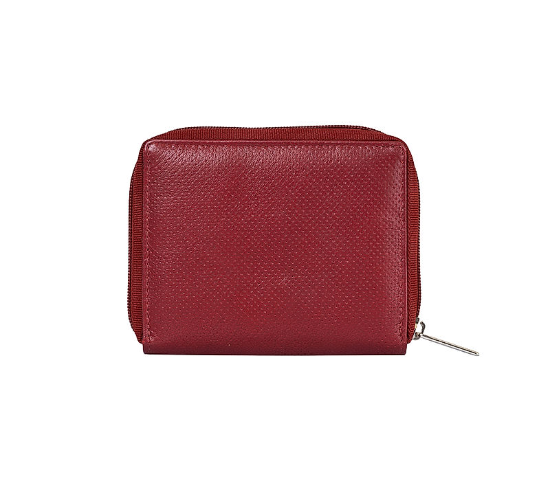 Khadim Cherry Red Zip Around Wallet for Women (6740265)