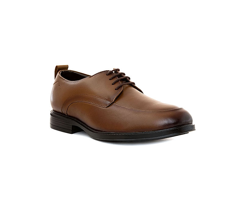 KHADIM Lazard Brown Leather Formal Derby Shoe for Men (6890124)