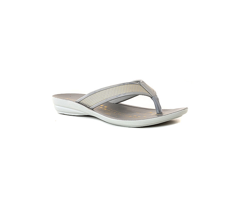 KHADIM Grey Flat Slip On Sandal for Women (7775592)