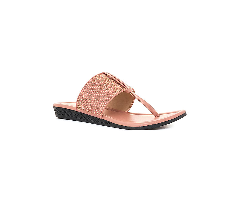 KHADIM Cleo Pink Flat Slip On Sandal for Women (5320735)