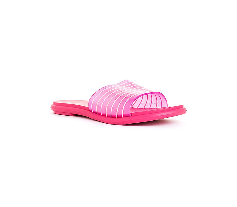 KHADIM Waves Pink Washable Mule Slide Slippers for Women (5330725)