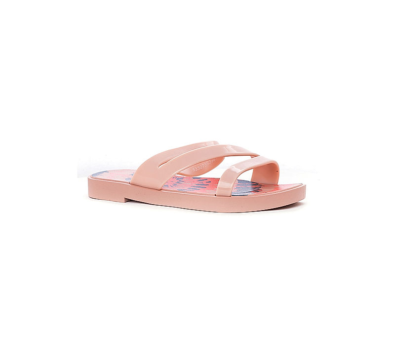 KHADIM Waves Pink Washable Slide Slippers for Women (5330738)