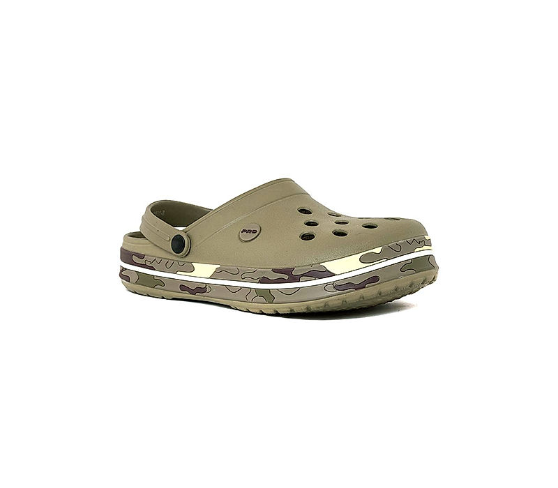 KHADIM Pro Olive Green Washable Clog Sandal for Men (6313308)