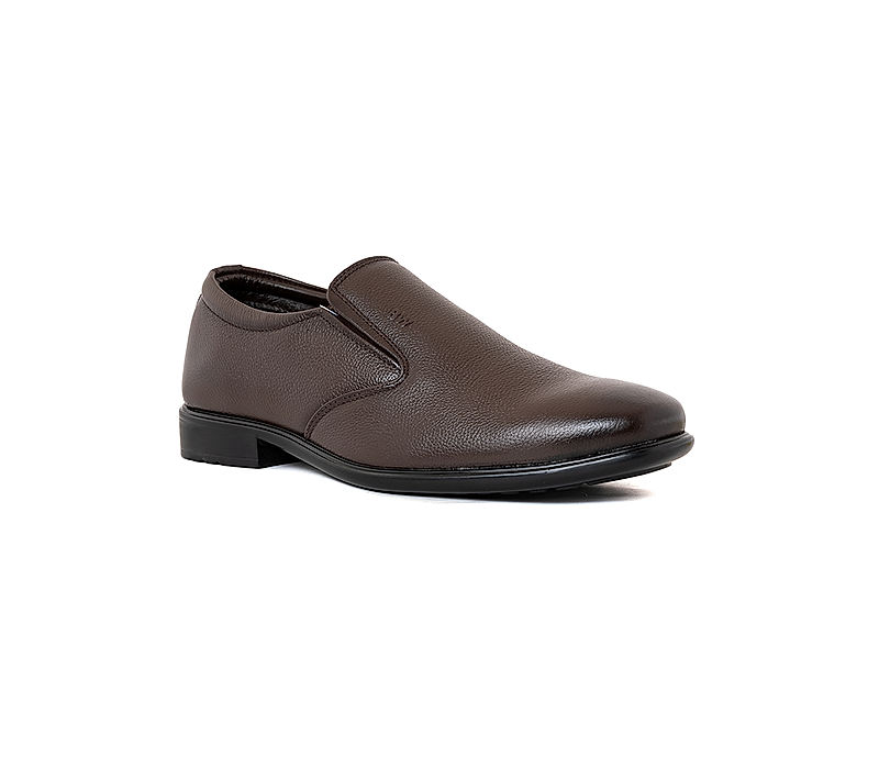 KHADIM British Walkers Brown Leather Formal Slip On Shoe for Men (5406944)
