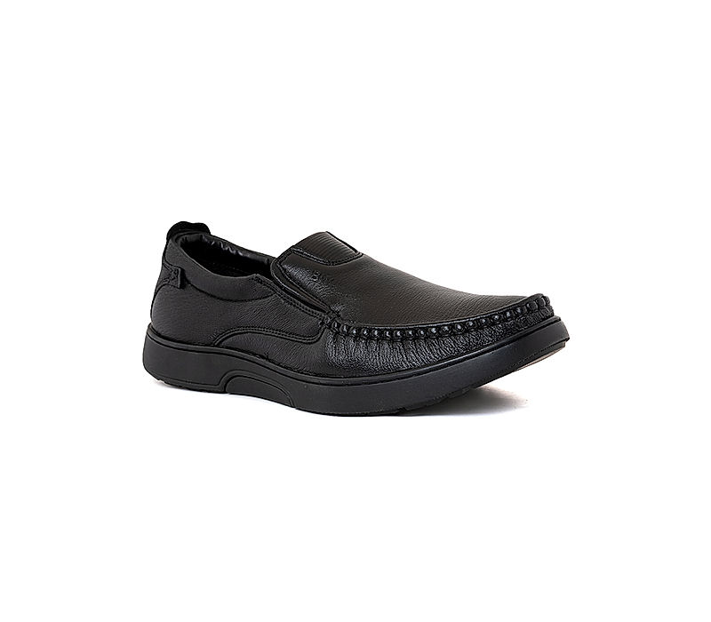 KHADIM British Walkers Black Leather Formal Slip On Shoe for Men (5406966)