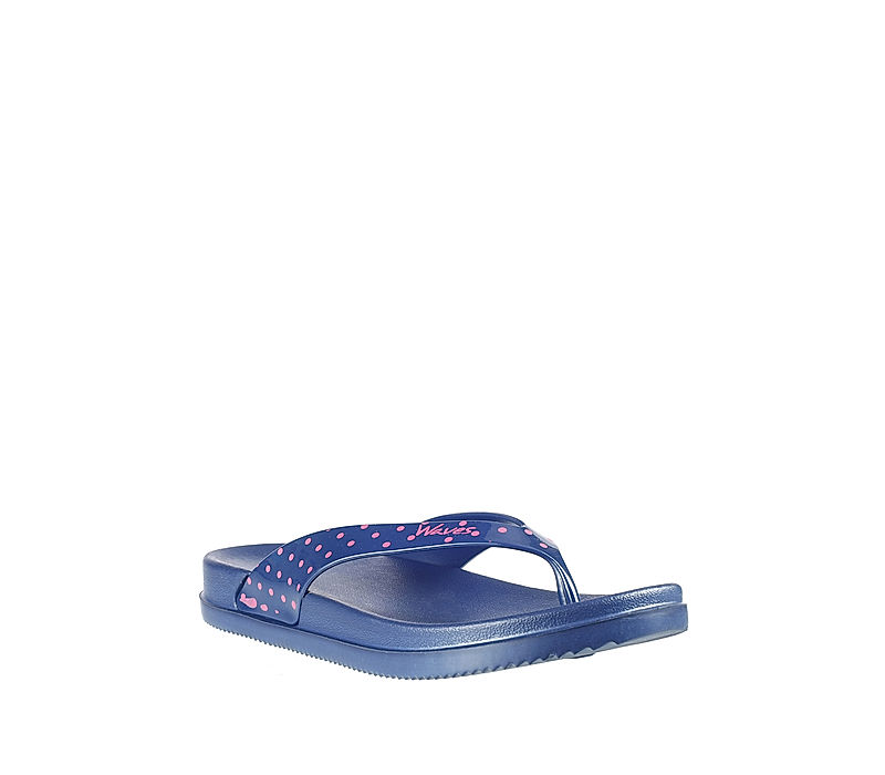 KHADIM Waves Blue Washable Thong Slippers for Women (5330339)
