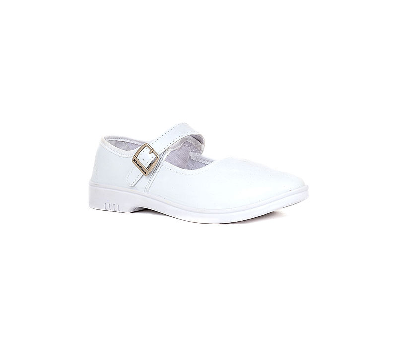 KHADIM Schooldays White Formal Mary Jane School Shoe for Girls - 2.5-3.5 yrs (2100831)