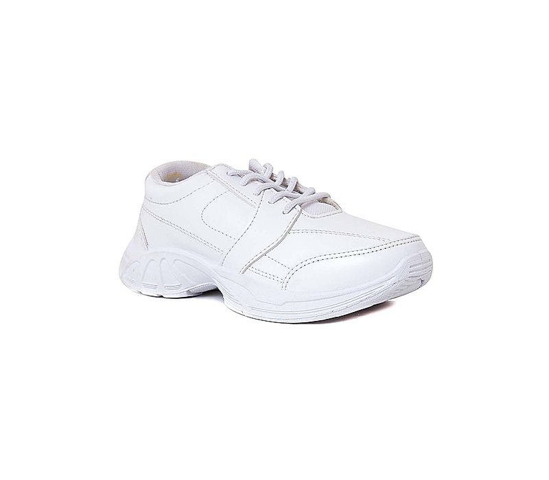 KHADIM White School Sports Shoes for Boys - 4-7.5 yrs (2892641)
