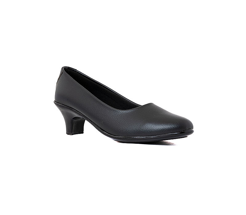 KHADIM Black Formal Pump Shoe Heels for Women (4311026)